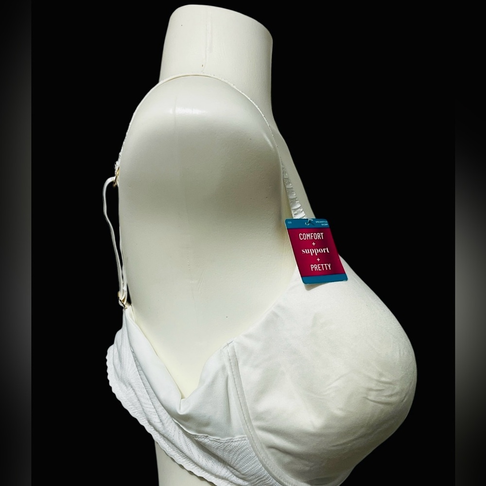 Vanity Fair Effortless Convertable Underwire Bra 78165 White Size 40D - Picture 7 of 11
